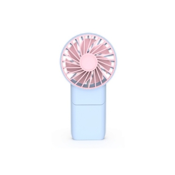 Ventilaator mini 15x7,8cm., sinine/roosa