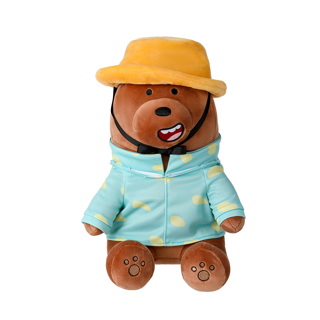 Pehme mänguasi We Bare Bears Grizzly kostüümis 30cm
