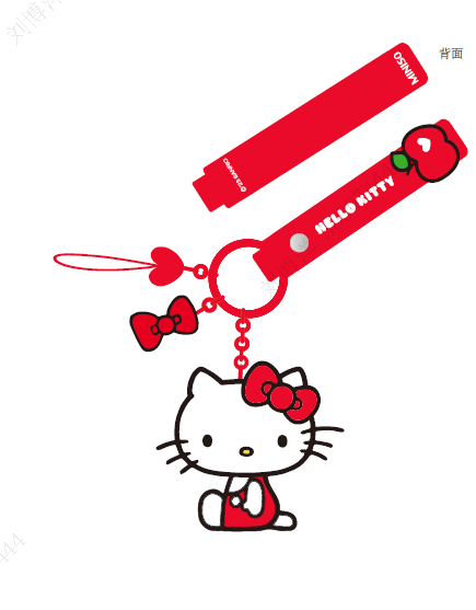 Võtmehoidja Sanrio, Hello Kitty (punane)