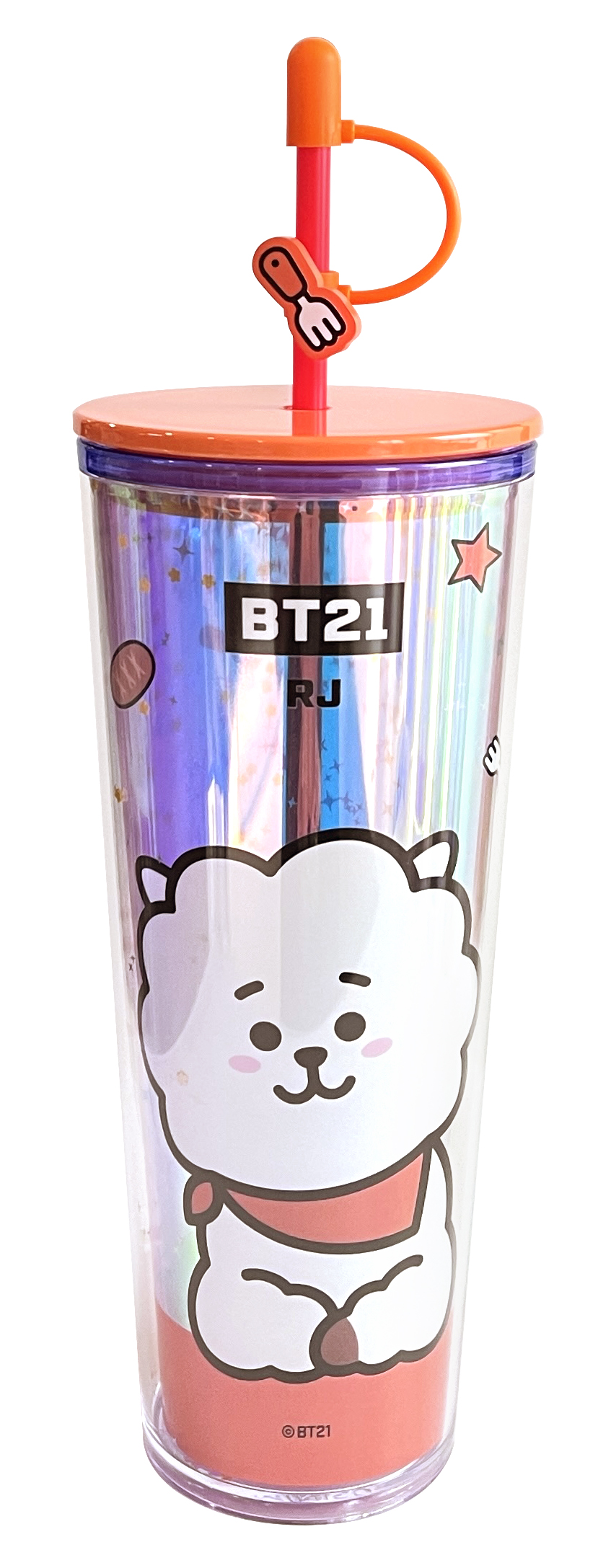 Joogitops kõrrega 800mL BT21 Rj